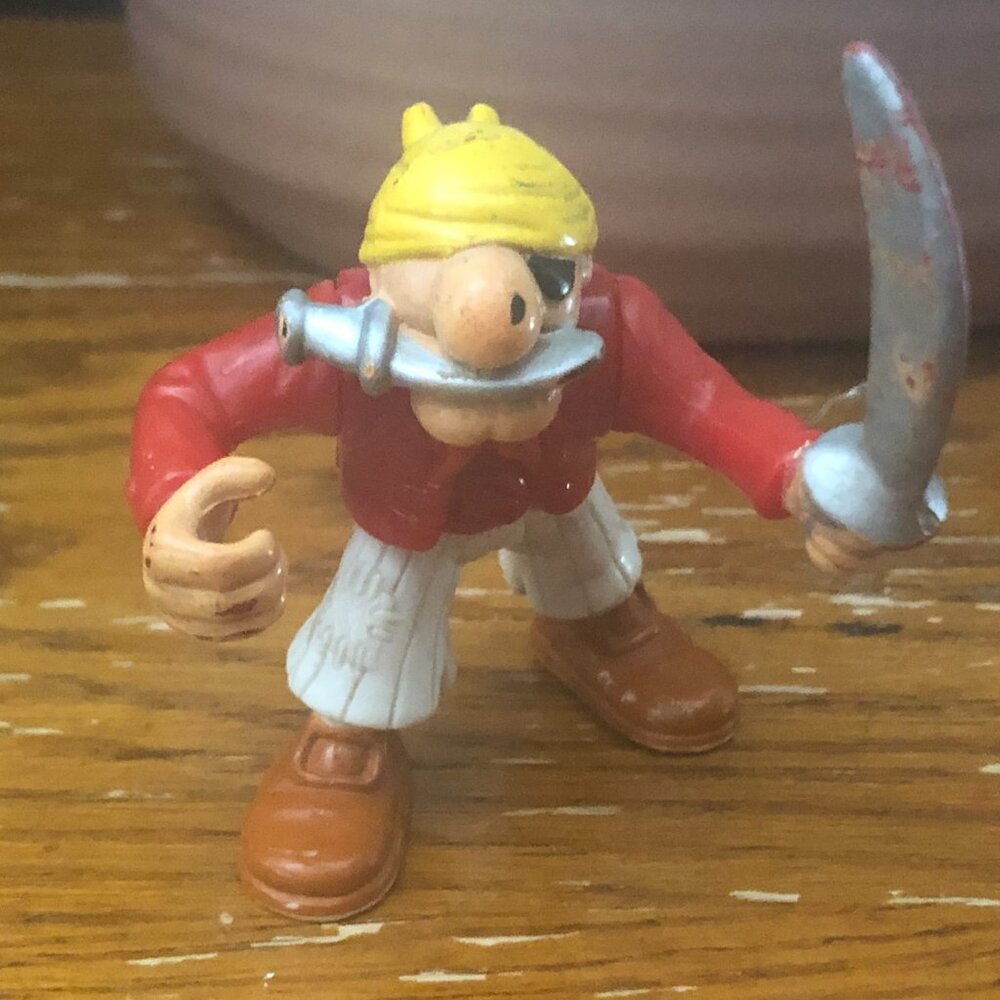 Fisher-Price Pirate w/ Sword & Red Gold Black Knight - Picture 3 of 6